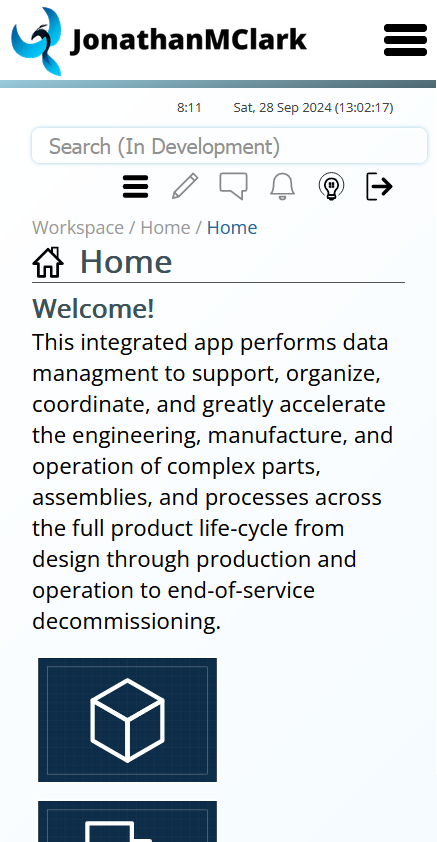 Image of Workspace Dashboard - Mobile