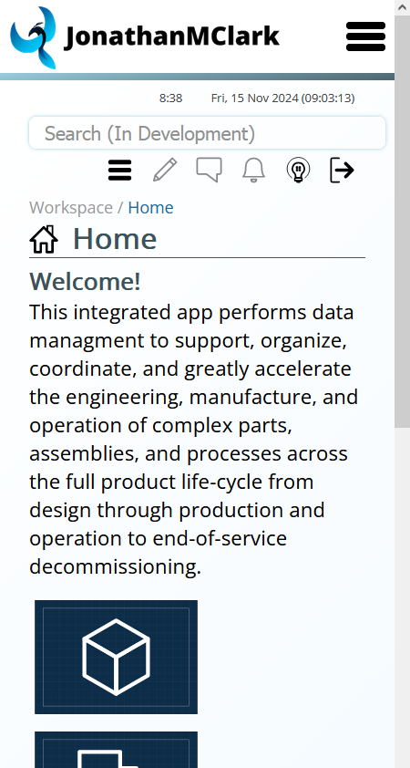 Image of Workspace Dashboard - Mobile